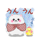 冬に使えるポメラニアン「ぽちゃん」改訂版（個別スタンプ：6）