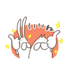 うさぎタイツ × ねこタイツ（個別スタンプ：3）