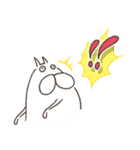 うさぎタイツ × ねこタイツ（個別スタンプ：10）