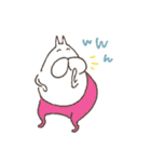うさぎタイツ × ねこタイツ（個別スタンプ：16）
