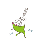 うさぎタイツ × ねこタイツ（個別スタンプ：40）