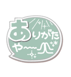 ま～るい吹き出し4❤シンプル日常（個別スタンプ：4）