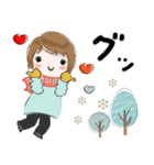 普通に大人女子 真冬の到来です  (真冬編)（個別スタンプ：16）