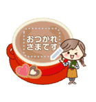 毎年OK♡ナチュラルガールの挨拶メッセージ（個別スタンプ：11）
