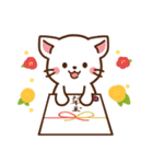 しろねこ♡2022年お正月（年末年始）（個別スタンプ：36）