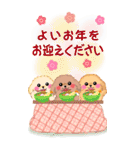 かわいいトイプードル♥お正月【BIG】（個別スタンプ：10）
