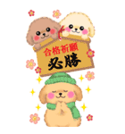 かわいいトイプードル♥お正月【BIG】（個別スタンプ：17）