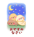 かわいいトイプードル♥お正月【BIG】（個別スタンプ：22）