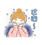 キュートなお団子ちゃん 8 ☆ 冬の思いやり（個別スタンプ：6）