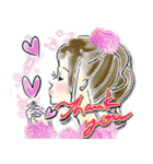 キレイ文字でHappy♡あいさつ言葉（個別スタンプ：2）