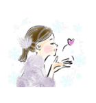 キレイ文字でHappy♡あいさつ言葉（個別スタンプ：15）
