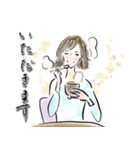 キレイ文字でHappy♡あいさつ言葉（個別スタンプ：20）