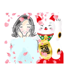 キレイ文字でHappy♡あいさつ言葉（個別スタンプ：32）