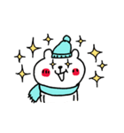 くまさんの冬スタンプ（個別スタンプ：5）