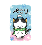BIGお正月★毎年使える！大人かわいいネコ（個別スタンプ：16）