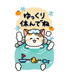BIGお正月★毎年使える！大人かわいいネコ（個別スタンプ：19）