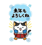 BIGお正月★毎年使える！大人かわいいネコ（個別スタンプ：27）