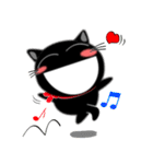 黒猫ハッピー★気持ちを伝えるスタンプ（個別スタンプ：12）