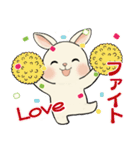 ラブリーうさぎさん ♡ 共感編（個別スタンプ：34）