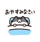 毎日使える！敬語！ハチワレ黒白猫ちゃん（個別スタンプ：18）