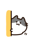 毎日使える！敬語！ハチワレ黒白猫ちゃん（個別スタンプ：34）
