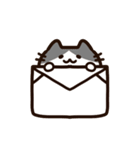 毎日使える！敬語！ハチワレ黒白猫ちゃん（個別スタンプ：39）