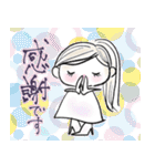 【背景有り】気持ち伝わるスタンプ（個別スタンプ：5）