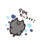 青いハートと気持ちを伝える黒猫ちゃん（個別スタンプ：26）