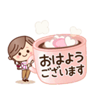 【丁寧・敬語】ナチュラルガール（個別スタンプ：6）