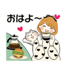 ふんわりリボンちゃん 7 ♡ 優しい気持ち（個別スタンプ：1）