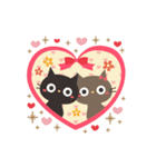 飛び出す！黒ねこのかわいい誕生日*お祝い（個別スタンプ：17）