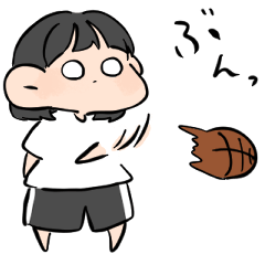 ボブヘア女の子 Lineスタンプ ぐで太郎