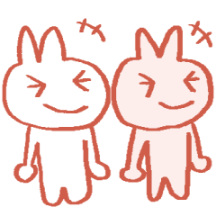 [LINEスタンプ] LINE公認コラボ＊白と桃