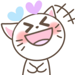 [LINEスタンプ] ネコ♡可愛いパステルカラー シンプル