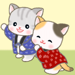 [LINEスタンプ] はんてんベビーにゃんこ 優しい毎日