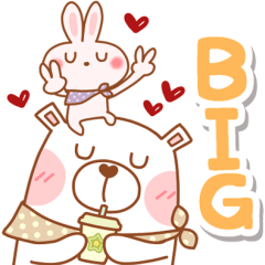 [LINEスタンプ] 居眠りくまさん6♥BIG