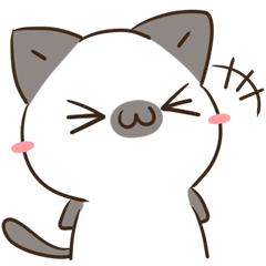 [LINEスタンプ] シャムねこ まろんさん