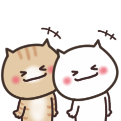 [LINEスタンプ] ねこまる【トラシロ】LINEスタンプの日