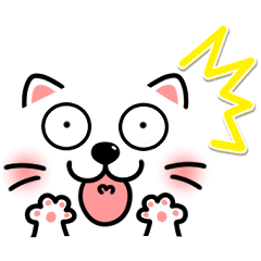 [LINEスタンプ] メッセージと顔 ！ [ねこちゃん] 2