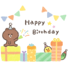 [LINEスタンプ] *雑貨風*ゆるカワBROWN ＆ FRIENDS②