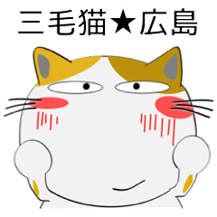 [LINEスタンプ] 三毛猫のみーこ★広島 よく使うことば