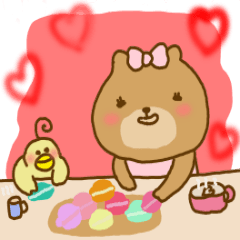 [LINEスタンプ] くまこたん♡可愛く使いやすい言葉集