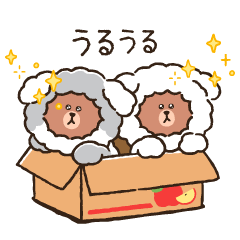 [LINEスタンプ] PUPPY BROWN
