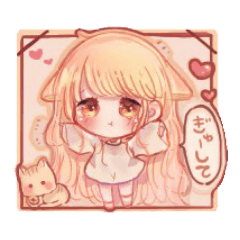 Theイラストのケモ耳な女の子 Lineスタンプ ゆぅ Theイラストのケモ耳な女の子 Lineスタンプ ゆぅ