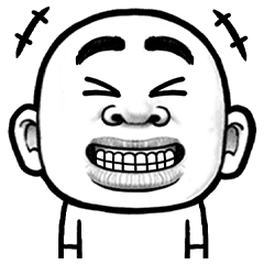 [LINEスタンプ] スキンヘッドLINEスタンプの日4毒舌