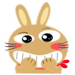 [LINEスタンプ] 毎日、茶うさぎサン