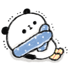[LINEスタンプ] ぐーたらぱんだ7【冬】