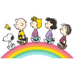[LINEスタンプ] スヌーピーと仲間たち（仲良し言葉）