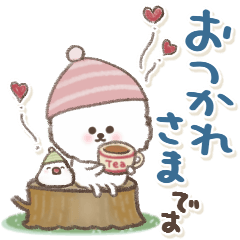 [LINEスタンプ] おひとよしワンコ⭐︎冬