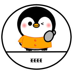 [LINEスタンプ] 冬・敬語のカスタムハンコ（ペンギン）